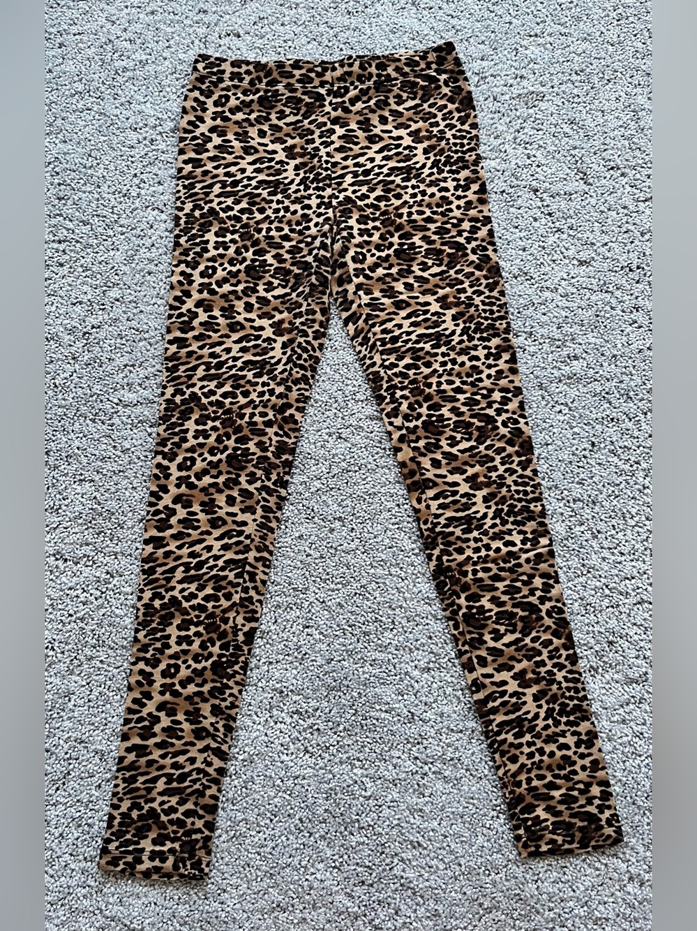 Active Basic Leopard Print Leggings - Tan and Black